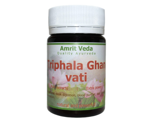 Трифала Гхан вати Амрит Веда (Triphala Ghan vati Amrit Veda), 60 таблеток