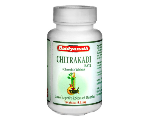 Чітракаді ваті Байд'янатх (Chitrakadi bati Baidyanath), 80 таблеток - 24 грами