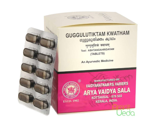 Гуггулутіктам екстракт Коттаккал (Guggulutiktam extract Kottakkal), 2х10 таблеток - 24 грама