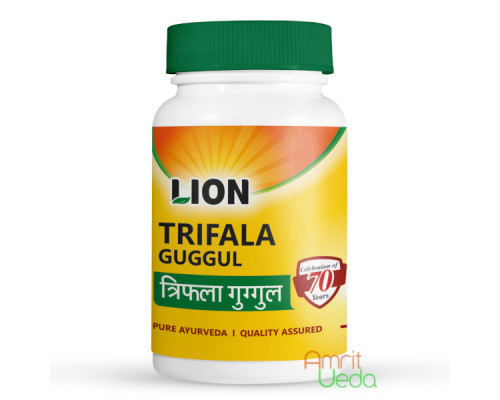 Трифала Гуггул Лайон (Triphala Guggul Lion), 100 таблеток - 75 грамм