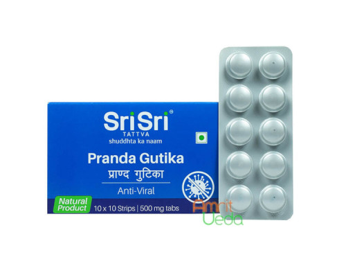 Пранда Гутіка Шрі Шрі Таттва (Pranda gutika Sri Sri Tattva), 100 таблеток