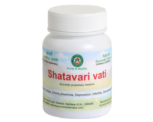Shatavari vati Adarsh Ayurvedic Pharmacy, 50 grams ~ 90 tablets