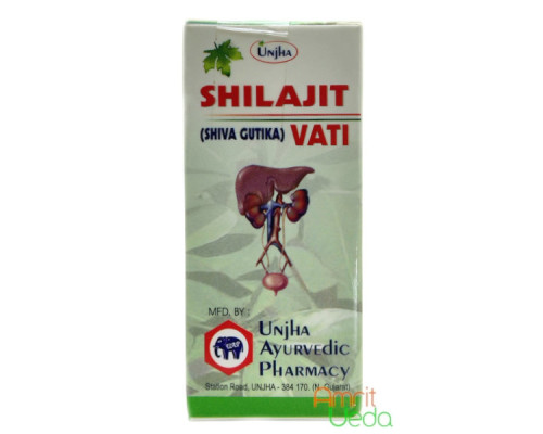 Шиладжит ваті Унджа (Shilajit vati Unjha), 40 таблеток - 10 грам