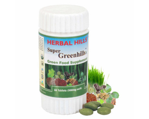 Супер Грінхіллс Хербалхілс (Super Greenhills Herbalhills), 60 таблеток