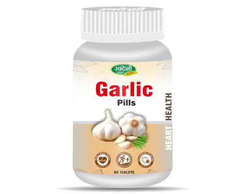 Часник - Ласуна ектракт Свадеши Аюрведа (Garlic - Lasuna extract Swadeshi Ayurved), 60 таблеток - 13 грам