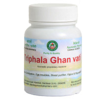 Трифала Гхан вати (Triphala Ghan vati), 100 грамм ~ 200 таблеток