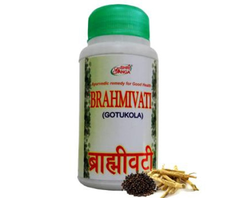 Брамі ваті Шрі Ганга (Brahmi vati Shri Ganga), 200 таблеток - 100 грам