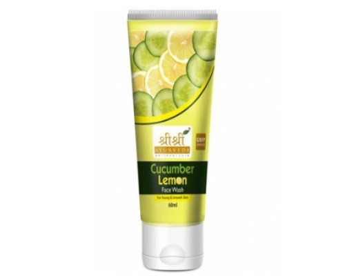 Гель для вмивання Огірок і Лимон Шрі Шрі Таттва (Cucumber and Lemon face wash Sri Sri Tattva), 60 мл