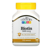 Биотин 5000 мкг (Biotin), 110 капсул