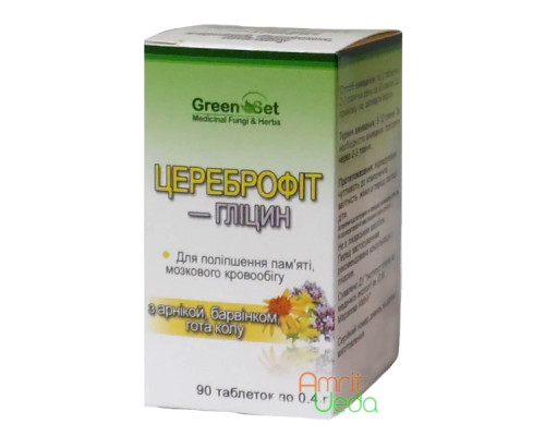Цереброфит - Глицин Даникафарм, 90 таблеток