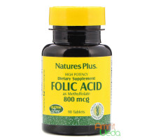 Folic acid 800 mcg, 90 Tablets