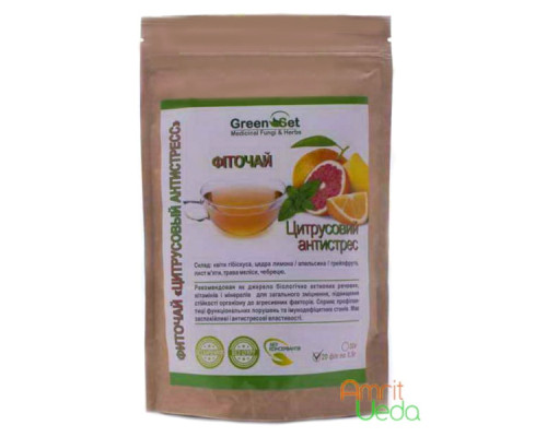 Herbal tea Citrus antistress Danikafarm-GreenSet, 20 tea bags