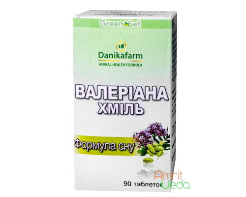 Valeriana - Hops Danikafarm-GreenSet, 90 tablets