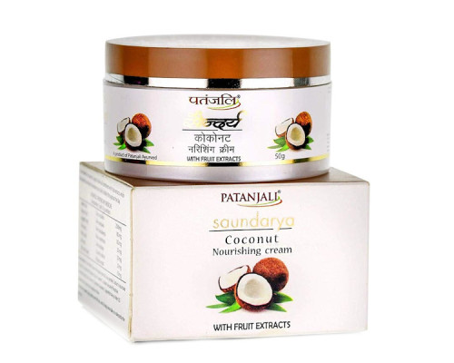 Cream nourishing coconut Soundarya Patanjali, 50 grams