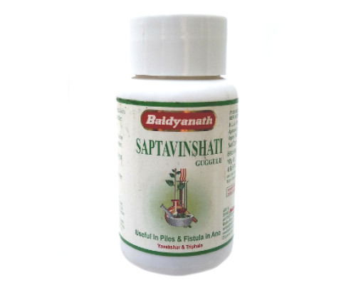 Саптавіншаті Гуггул Байд'янатх (Saptavinshati Guggul Baidyanath), 80 таблеток - 30 грам
