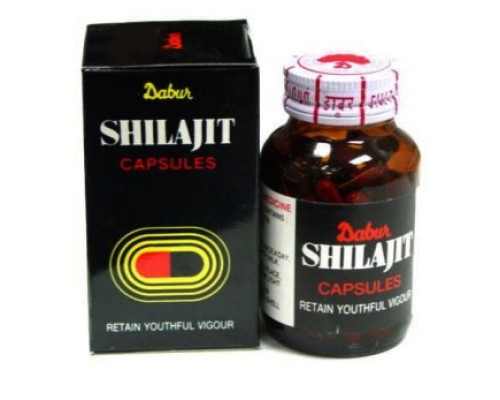 Шиладжит очищенный Дабур (Shilajeet Dabur), 100 капсул