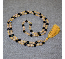 Rosary from tulasi and onyx